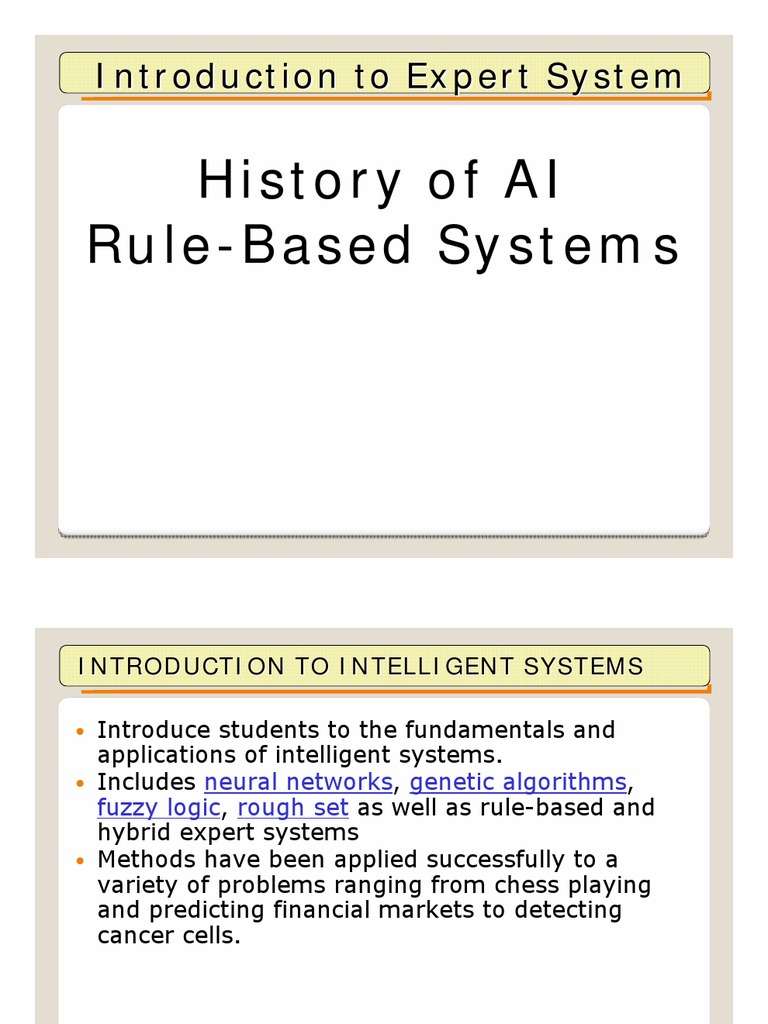 Understanding Expert Systems Basics | PDF | Artificial Intelligence ...