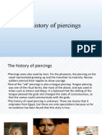 The History of Piercings