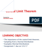 Central Limit Theorem