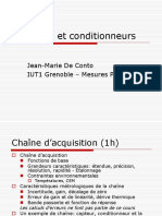 Capteurs Conditionneurs