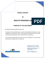 Project Report - Mouth Freshner