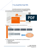 SOP Try Out (TO) Trial TPS