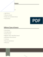 Different Types of Sensors