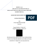 Analisis 2D Dan 3D Struktur Pelat Berlubang Dengan Menggunakan Metode Elemen Hingga