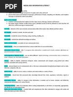 Media and Information Literacy: and Communicate It I Its Formats."