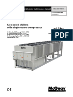 Air-Cooled Chillers With Single-Screw Compressor: Installation, Operation and Maintenance Manual