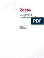 Security and Hardening With Zerto Virtual Replication