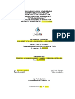 Estructura Del Informe de Pasantías