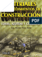 Materiales Y Procedimientos de Construccion - Losas Azoteas Y Cubiertas Vicente Perez Alama