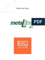 Tabela de Cores Metalline 1