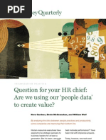 Question For Your HR Chief: Are We Using Our People Data' To Create Value?