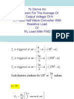 Average DC Voltage Half Wave 3-Phase Converter