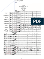 Mozart Sinfonia 31 Allegro Assai A&d Ts