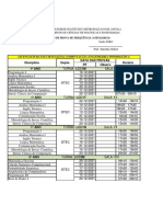 LCC - LEI - CALENDÁRIO DAS PF - 1º Semestre