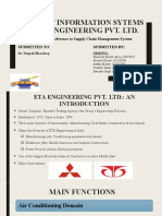 Study of Information Sytems in Eta Engineering Pvt. LTD.: Submitted To: Submitted by