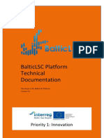 Balticlsc Platform Technical Documentation: Priority 1: Innovation