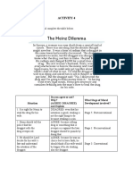 Activity 4: Do You Agree or Not? Why? (Agree/ Disagree) and Explain What Stage of Moral Development Involved?