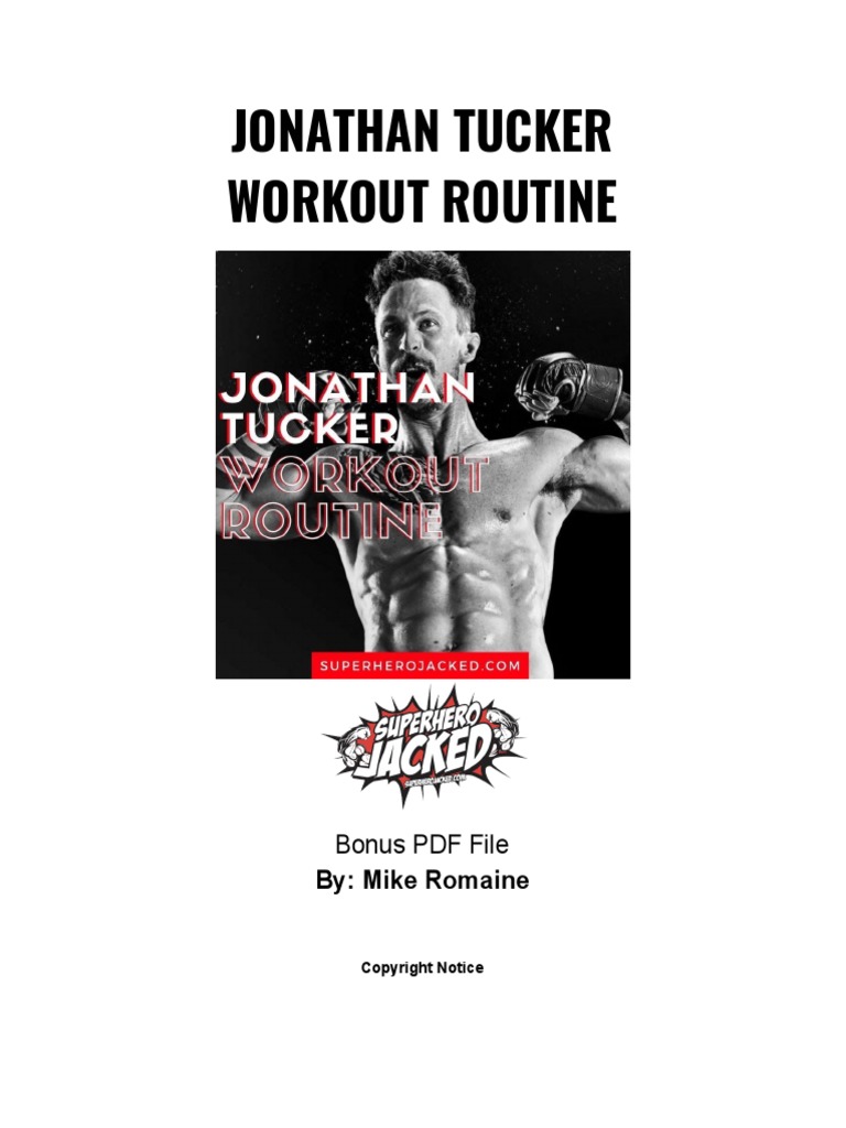 Jonathan Tucker Workout PDF | PDF | Kettlebell | Recreation