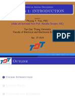 Chapter 1: INTRODUCTION: Statistical Signal Processing