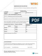 Learner Assessment Submission and Declaration Template