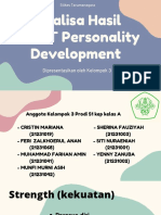 Analisa Hasil SWOT Personality Development: Stikes Tarumanagara