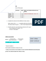 Reaction Involving Gases