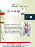 Validación de Los Proveedores de Alimentos