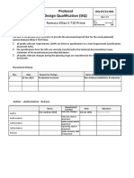 Protocol Design Qualification (DQ) : Romaco Kilian S 710 Prime