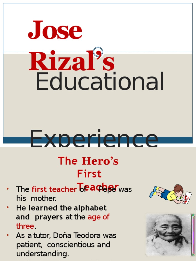 Jose Rizal's Early Education Journey | PDF