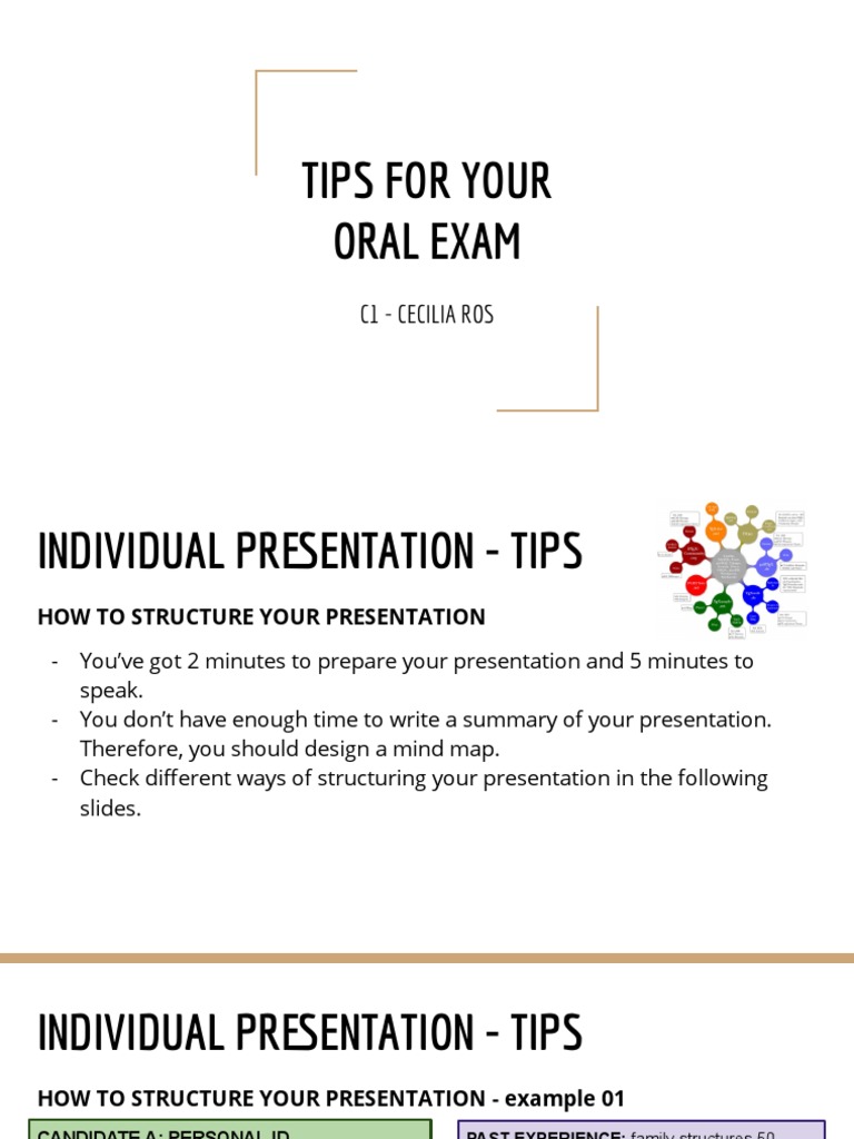 C1 Oral Exam Presentation Tips | PDF | Cognition | Cognitive Science
