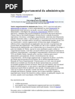 Teoria comportamental da administração