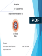 Fundamantal of Cloud Computing Presentation Report Submitted To