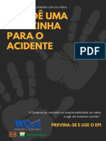 Cinza e Amarelo Mãos Humanos Tráfico Cartaz