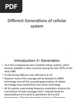 AMPS (1G) Cellular System