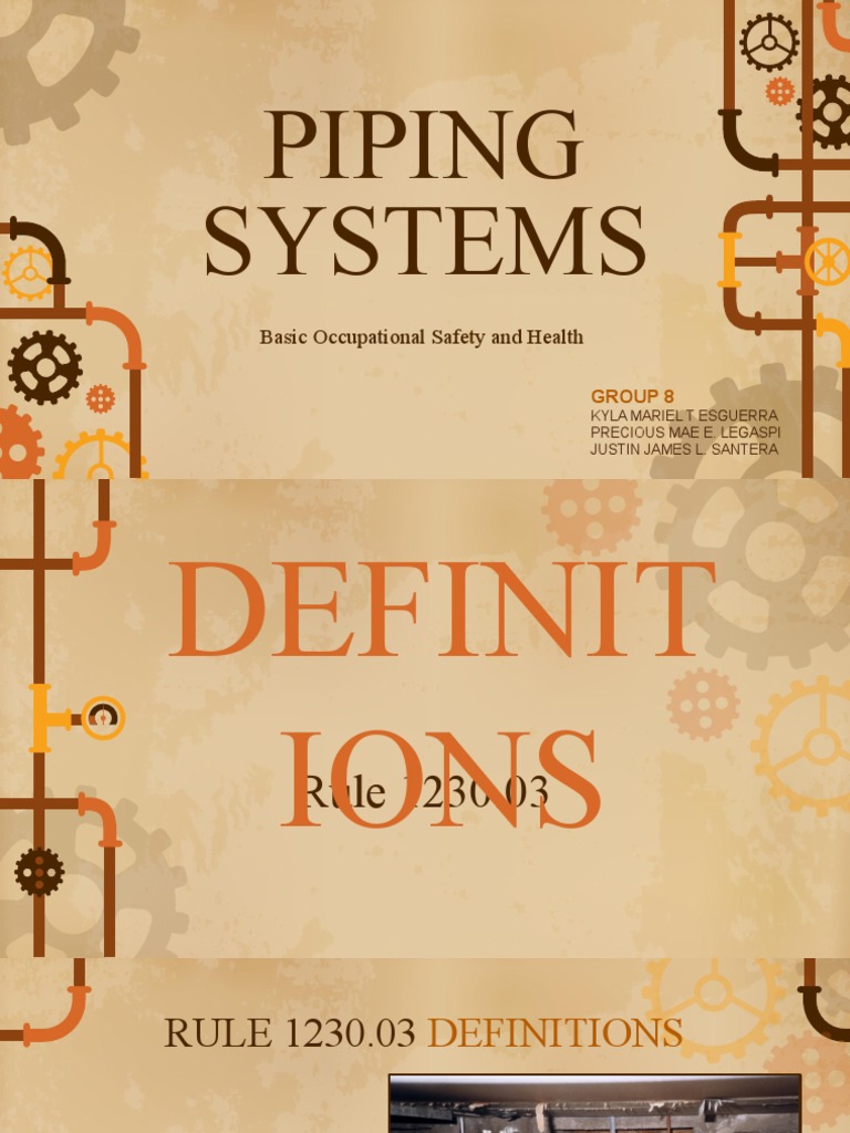 Piping System Definition Methods PDF Valve Pipe (Fluid Conveyance)