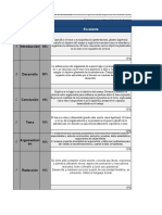Rubrica para Evaluar Un Ensayo