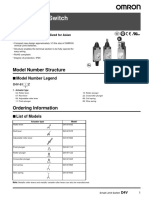 Small Limit Switch: Model Number Structure