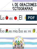 Lectura de Oraciones Con Pictogramas Recopilado Por Materiales Educativos Maestras