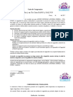 CARTA DE COMPROMISO PSBC en La Chamba y en Tu Casa Sano y Salvo