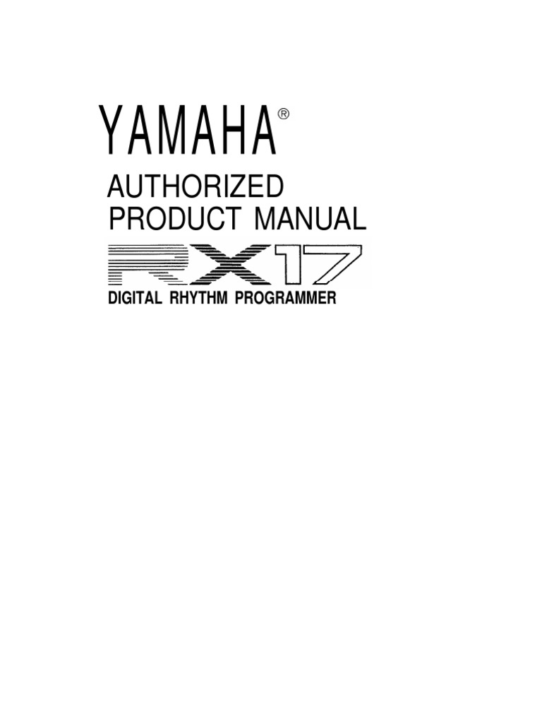 Yamaha: Authorized Product Manual | PDF | Electromagnetic Interference ...