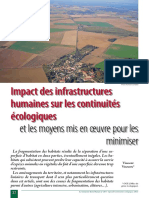 Impact Des Infrastructures Humaines Sur Les Continuités Écologiques