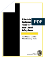 7 Must Have Equipment Items For Your Church Safety Team