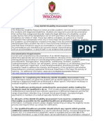 Adhd Disability Assessment Form Letterhead