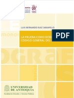 LA PRUEBA COMO DERECHO EN EL CODIGO GENERAL DEL PROCESO - LUIS BERNARDO RUIZ JARAMILLO - Compressed