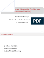 Apresentação Do Trilema Monetário em Moçambique - 2000 - 2020