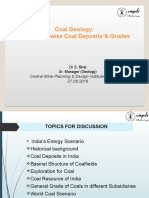 Coal Geology: Subsidiary Wise Coal Deposits & Grades: Central Mine Planning & Design Institute LTD, Ranchi 27.08.2016