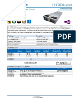 HFE2500 Series: 2500W 1U Front End Power Supplies