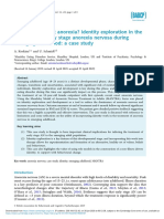 Who Am I Without Anorexia? Identity Exploration in The Treatment of Early Stage Anorexia Nervosa During Emerging Adulthood: A Case Study