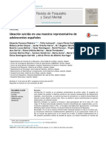 Ideación Suicida en Una Muestra Representativa de Adolescentes Espa Noles