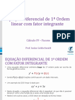 EDO linear com fator integrante